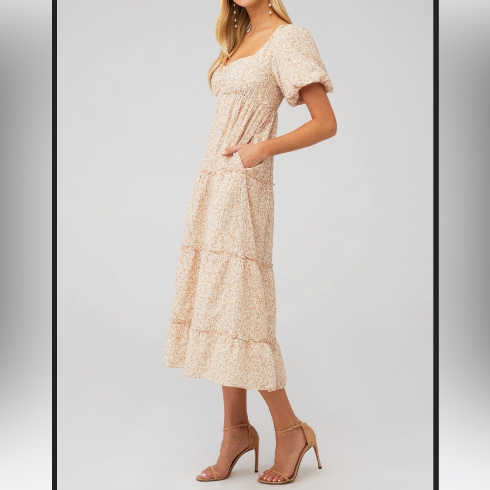 SHOW ME YOUR MUMU Odette Ditsy Daisy Floral Midi Dress - Picture 13 of 15